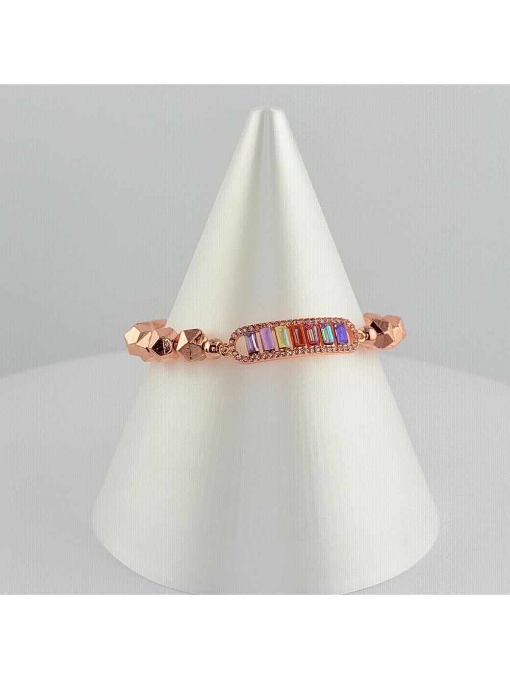 Bomb Party Single Stack Bracelet - on Rose Gold #9
